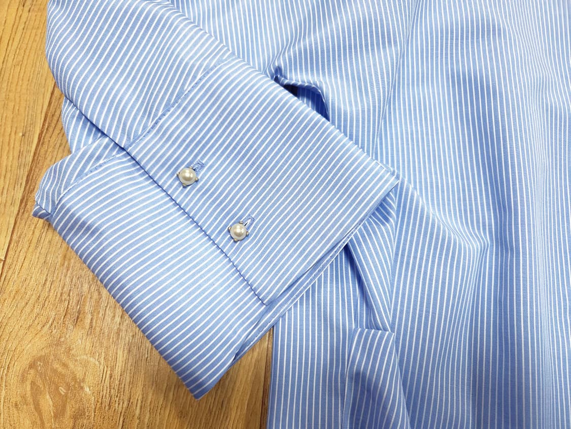 잇미샤(it michaa) 스트라이프 진주버튼 셔츠 55-66 새상품 상품이미지7