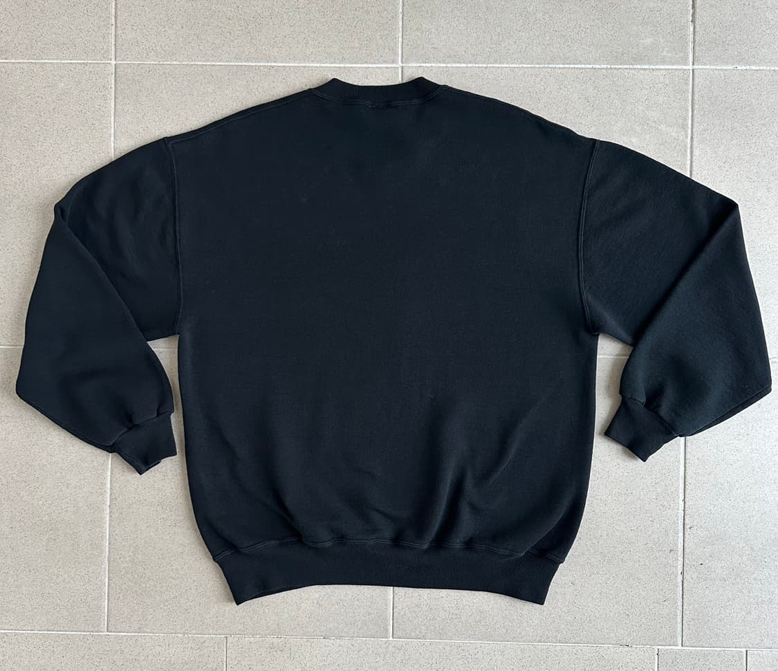 90s 빈티지 러셀 스웻셔츠 블랙 XL USA 상품이미지2