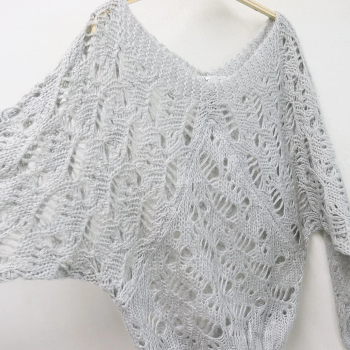 AGNEAU7  모헤어 그물 니트 63161 상품이미지7