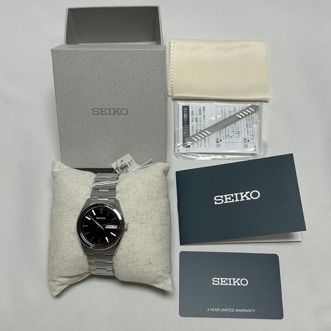 세이코 SBTH011 블랙 손목 시계 메탈밴드 새제품 풀박스 상품이미지5
