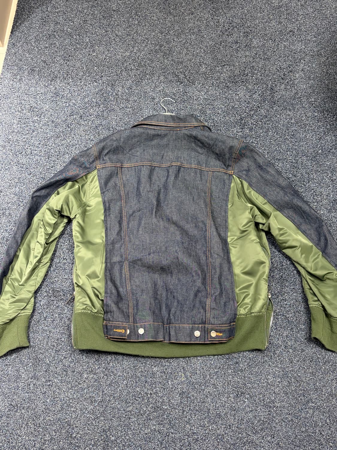 사카이x아페쎄 데님 봄버 자켓 XL 상품이미지2