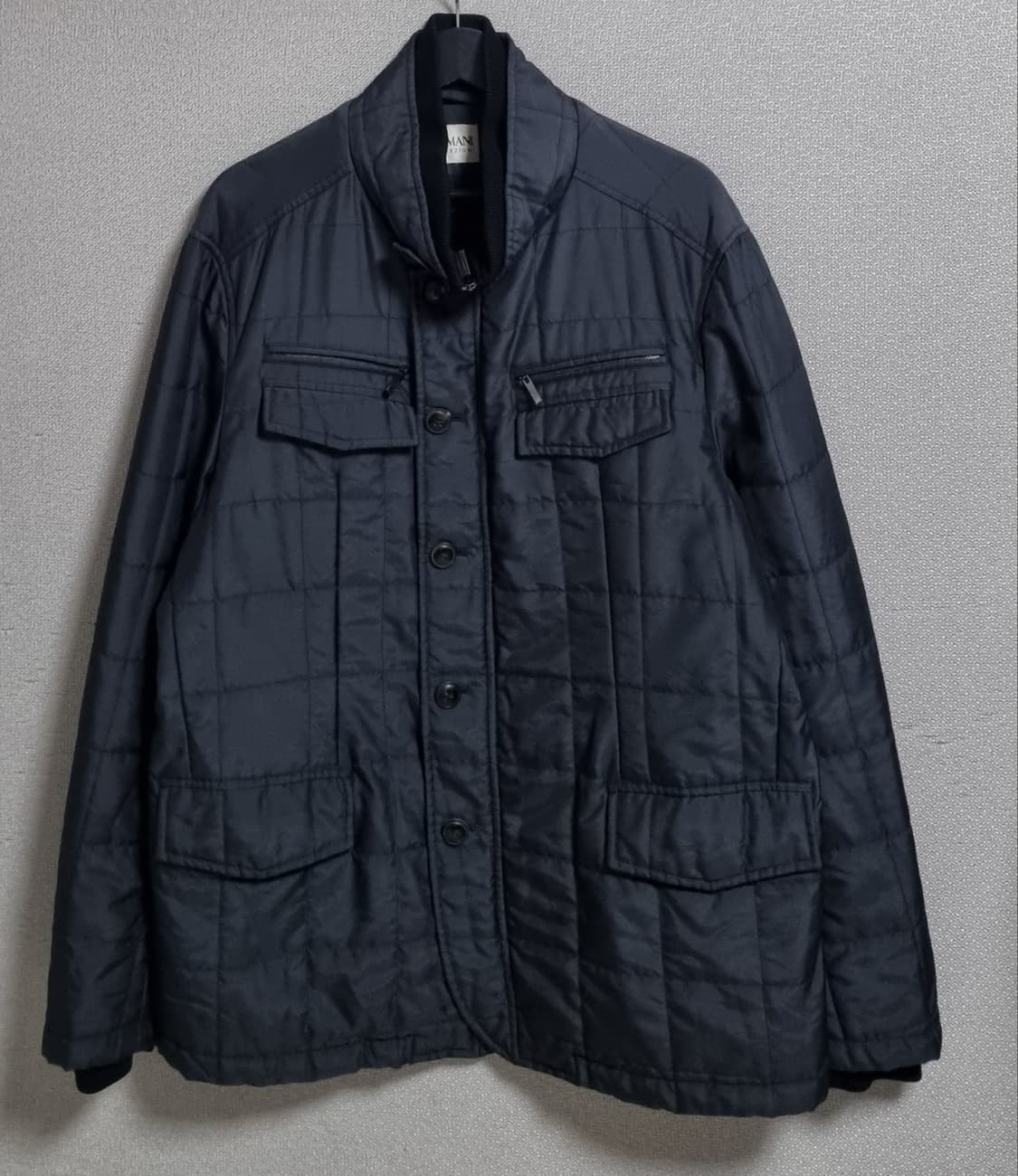 52사이즈 (105) 아르마니 꼴레지오니 진그레이 퀼팅 자켓 (정품) 상품이미지1