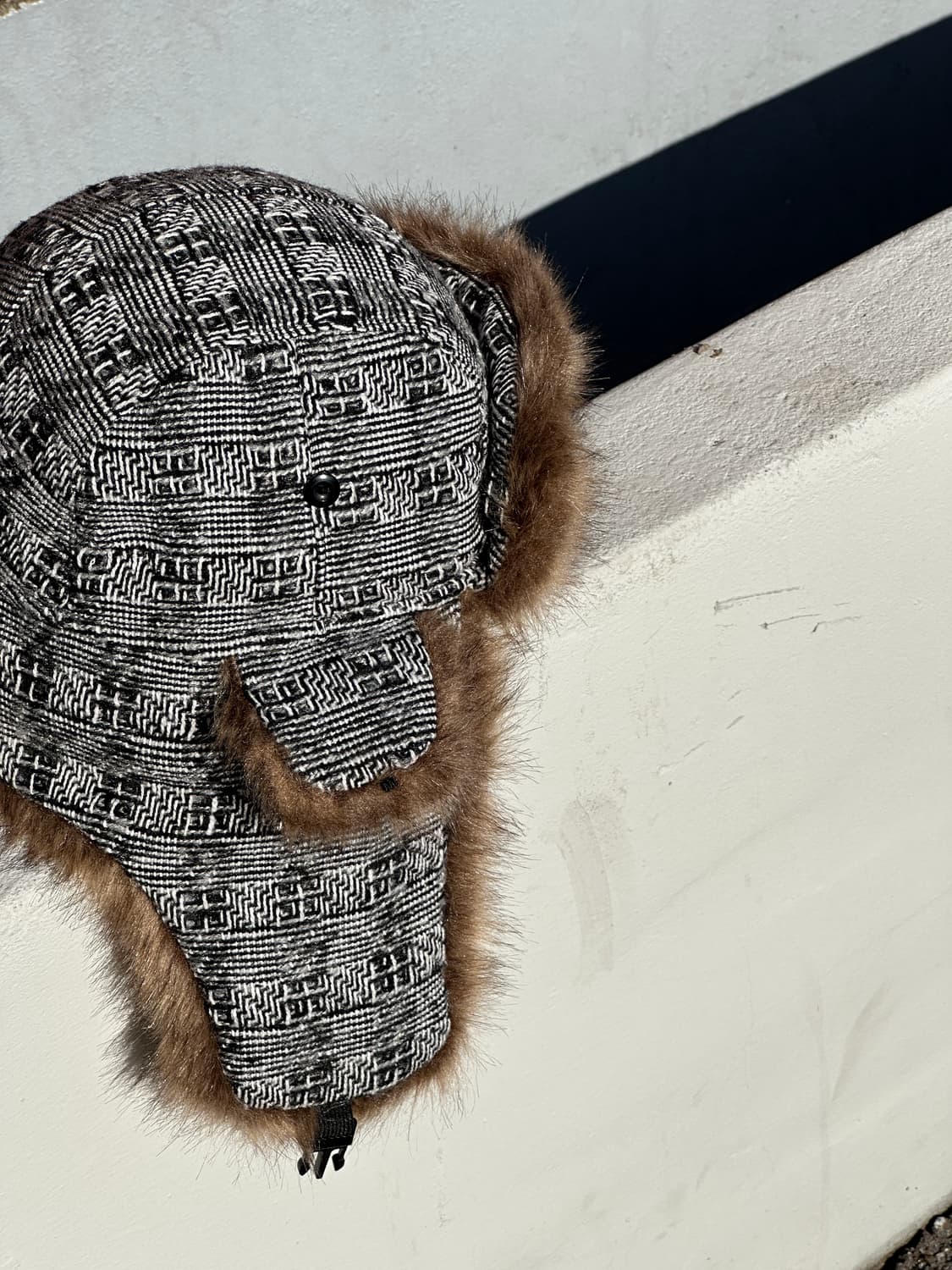 [M-L] 빈티지 패턴 트래퍼햇 모자 상품이미지3