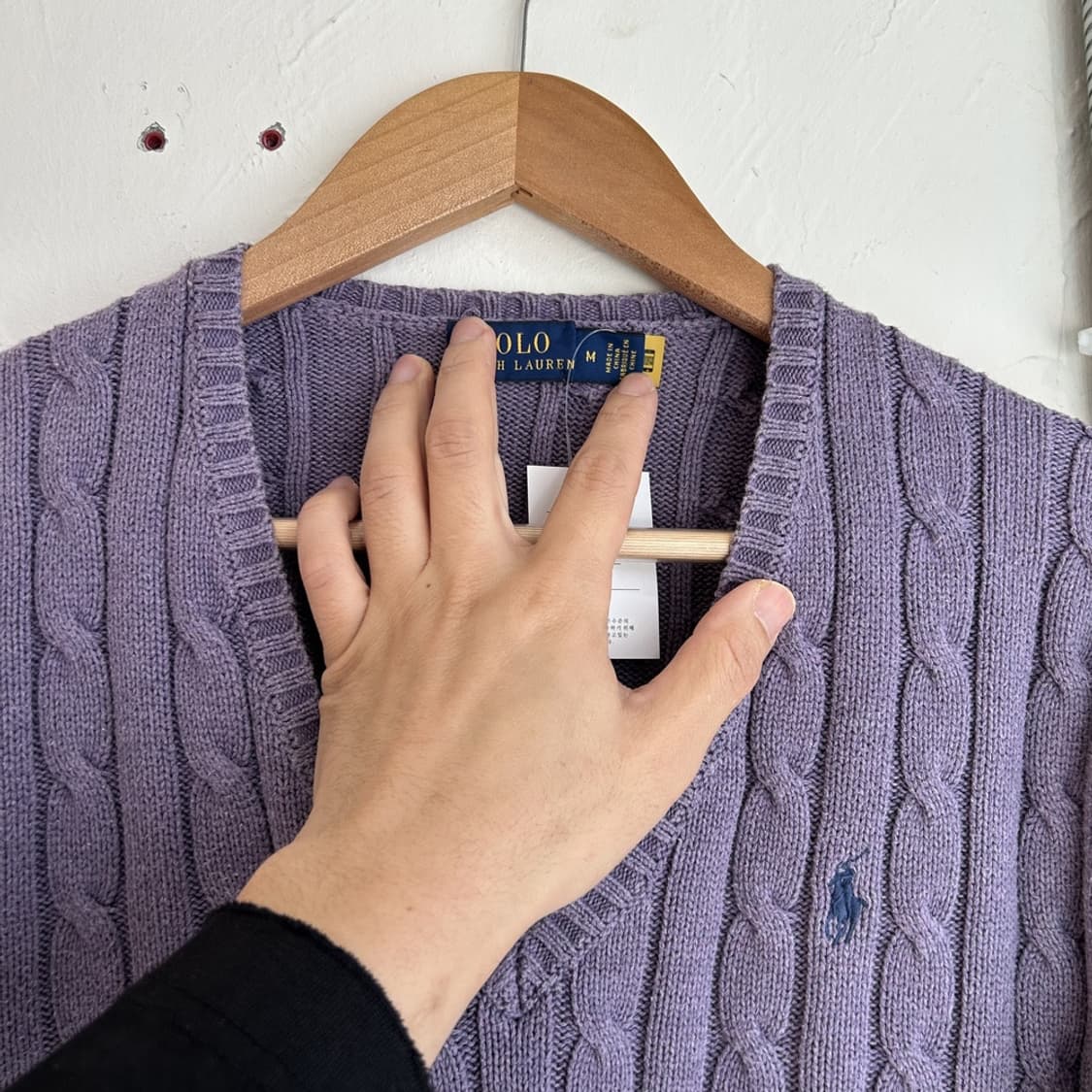 15466 - 폴로 랄프로렌 케이블 브이넥 니트 상품이미지3