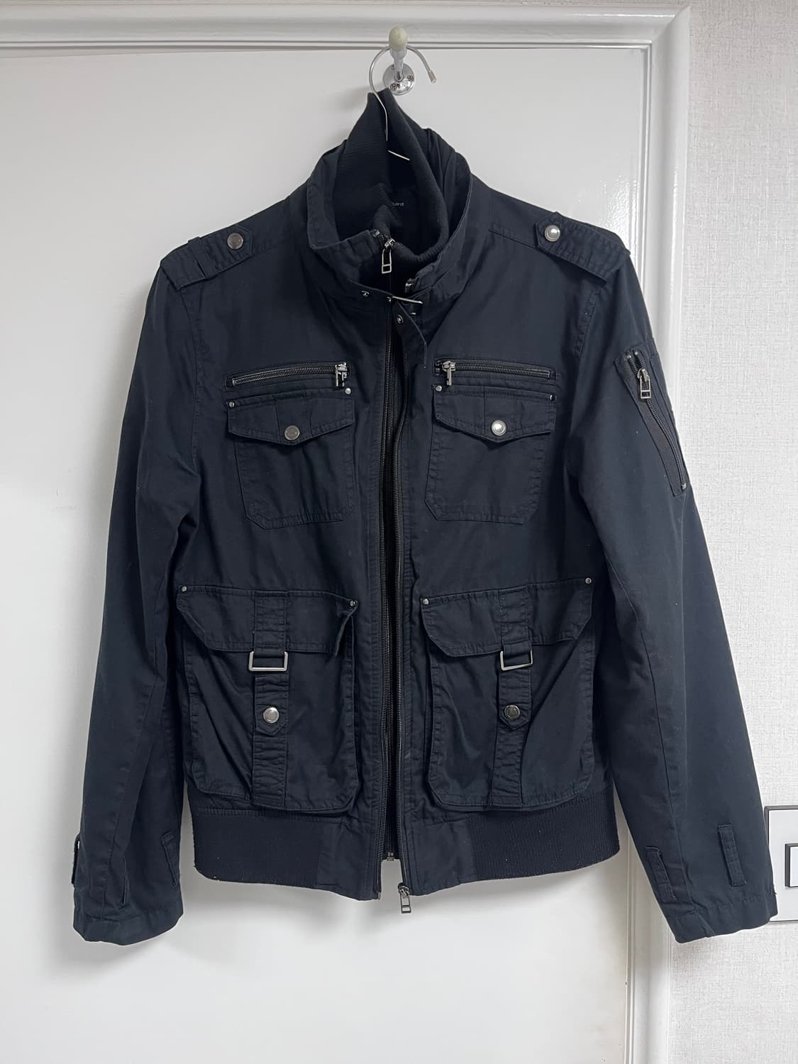 블랙 멀티포켓 필드 자켓M 상품이미지1