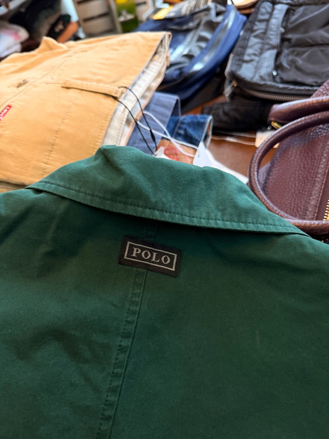  폴로 랄프로렌 플리스 안감 코튼 커버올 자켓 L XL 상품이미지6