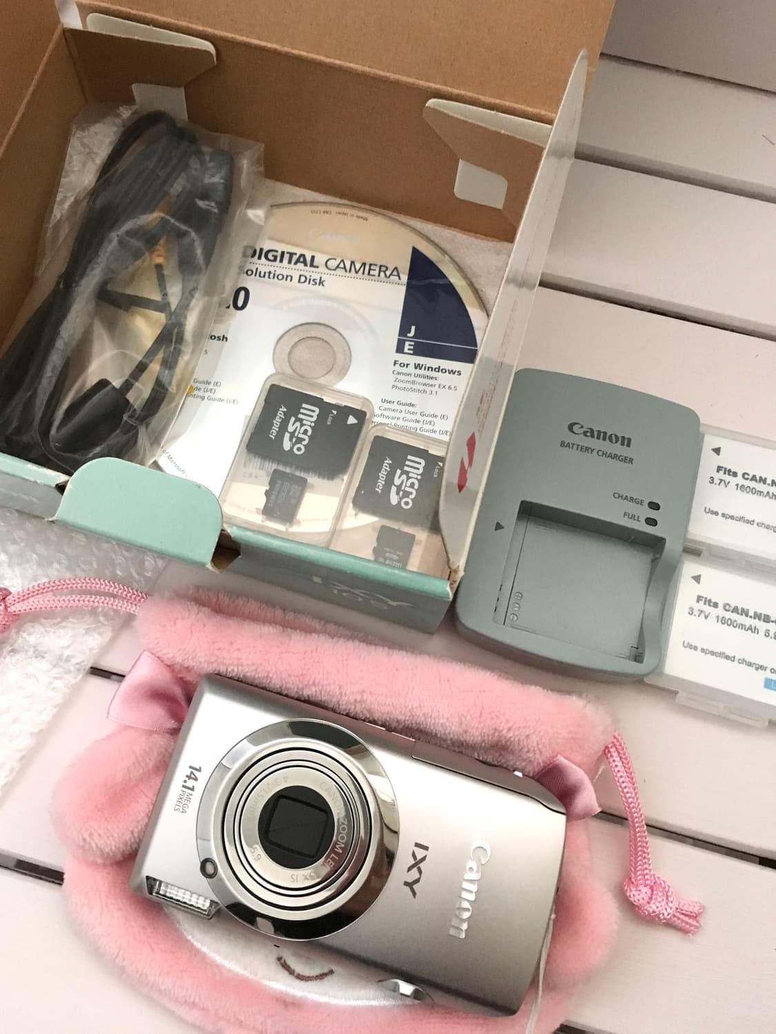 캐논 익서스 210 A급 풀박 배터리2개 상품이미지2