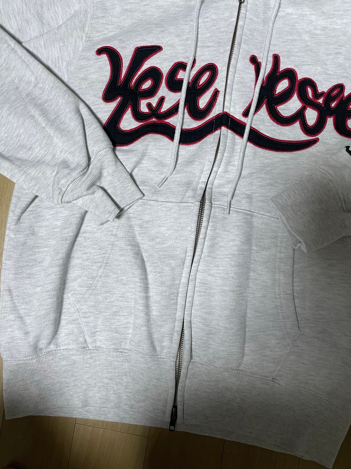 예스아이씨 Logo Zip-up Hoodie Light Grey(M) 상품이미지5