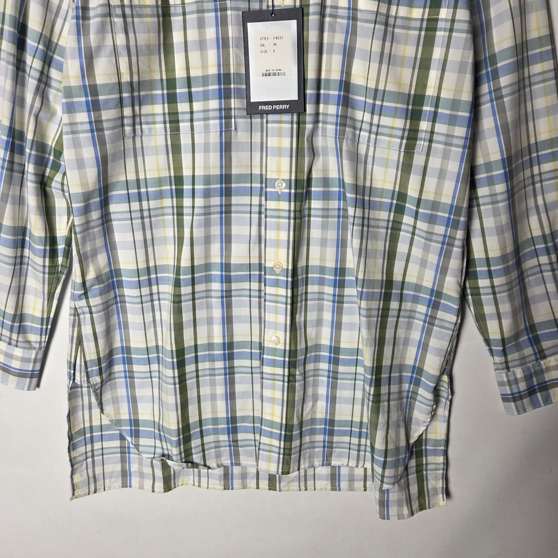 [Fred Perry] 프레드페리 차이나 카라리스 체크셔츠 (새상품) 상품이미지4