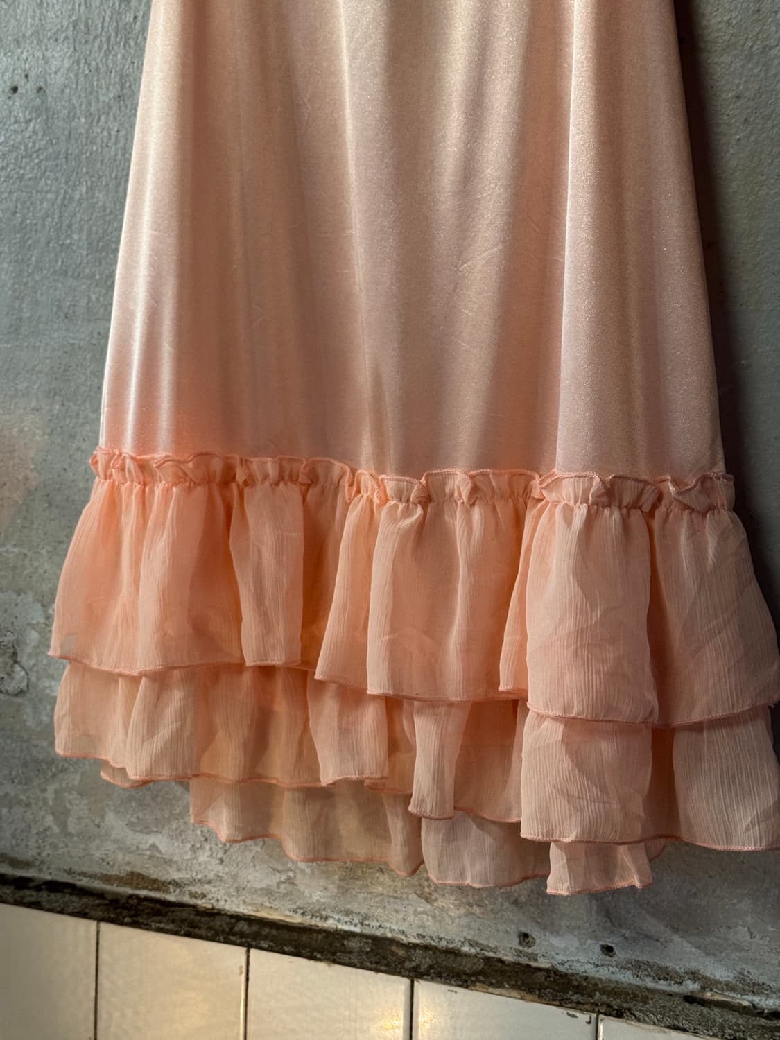44-55 ) JPN Lace Satin Dress 상품이미지3