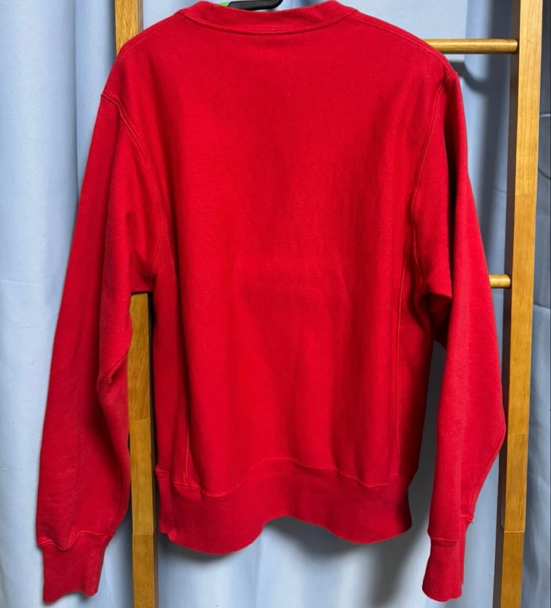 챔피온 리버스 위브 크루 기모 맨투맨 빨강 S 상품이미지2