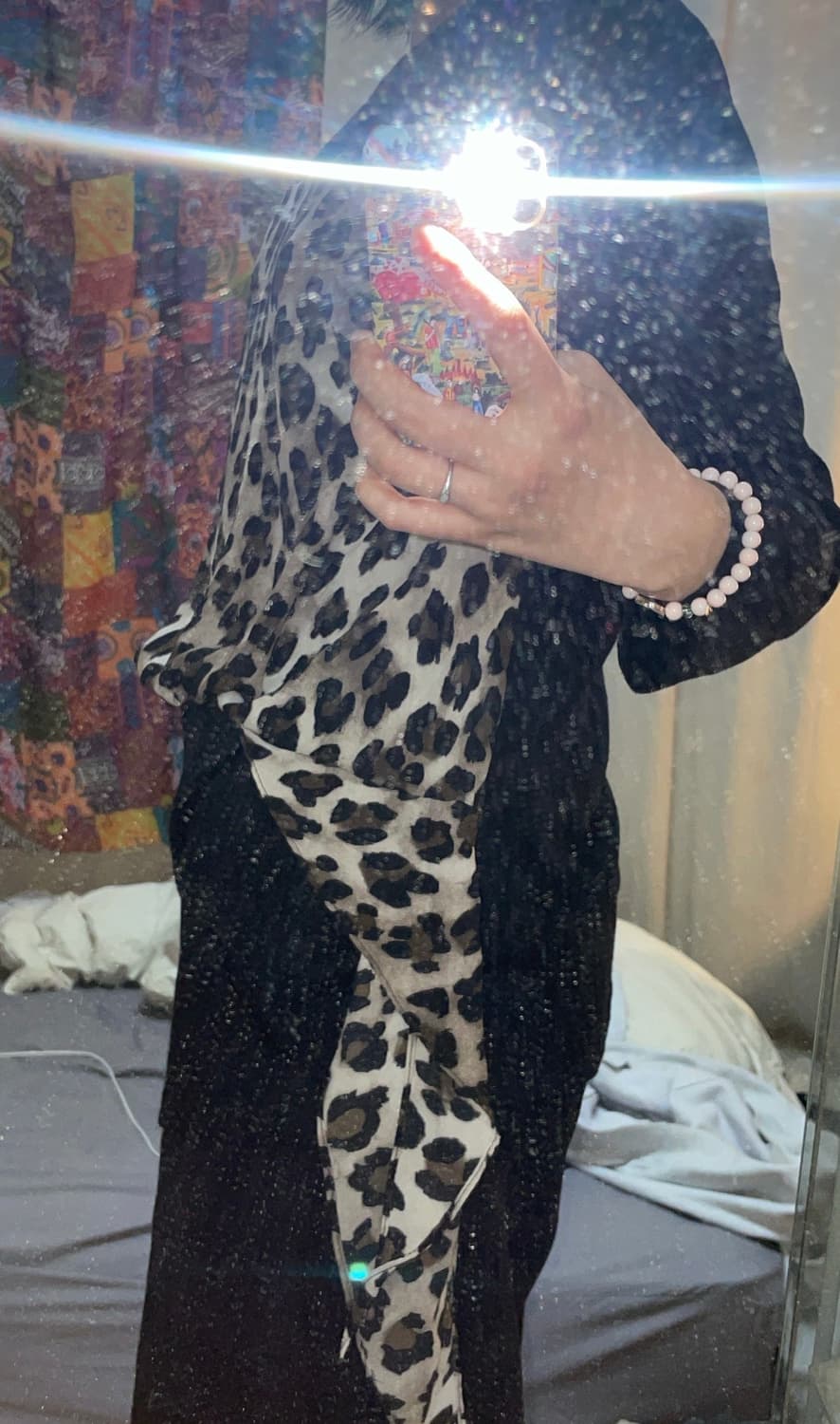 마린세르 빈티지 긴팔 호피 슬리브 상품이미지1