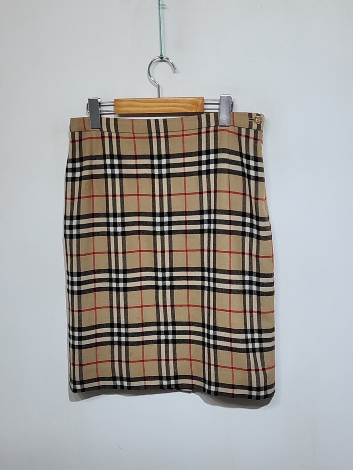(31) 버버리 노바체크 스커트 울 모직 치마 영국판  상품이미지5