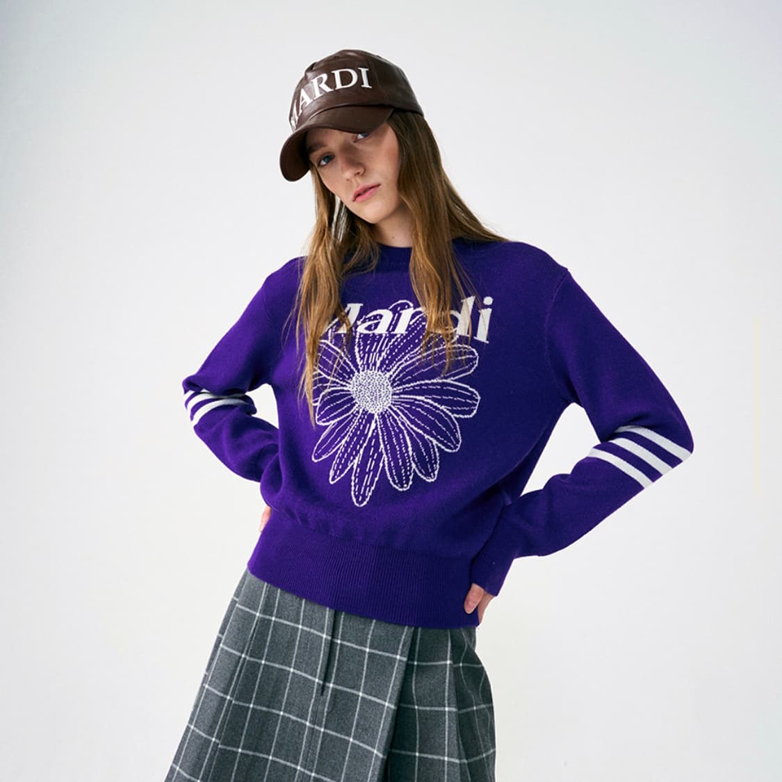 마르디메크르디(Mardi Mercredi) 플라워니트 55-66 새상품 상품이미지2