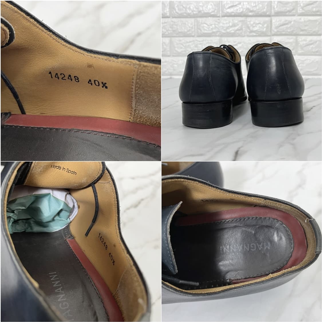 맥나니 블랙 스트레이트팁 옥스포드 구두 255 상품이미지6