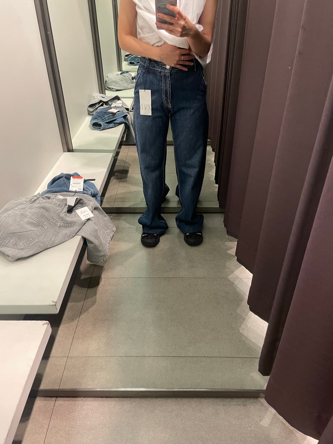 denim wide pants 상품이미지1