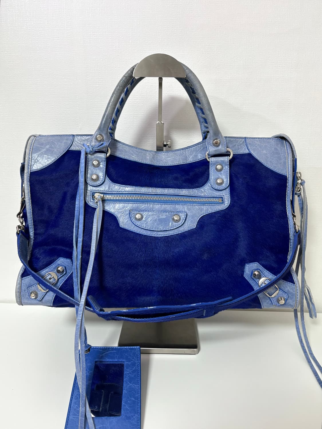 발렌시아가 시티 모터백 송치블루 상품이미지1