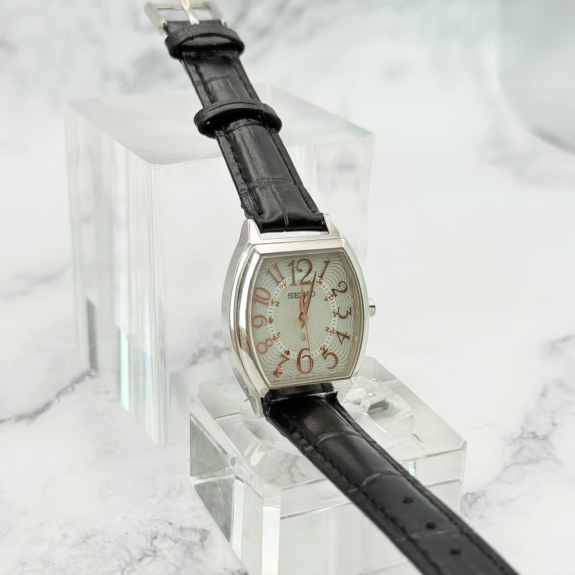 80s90s 빈티지 세이코 루키아 기요쉐 패턴 썬레이 워치 상품이미지6