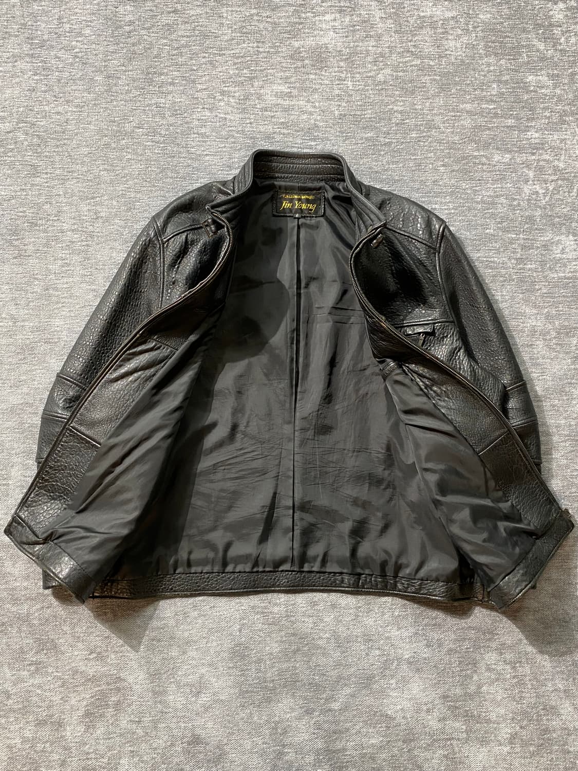 [105-110] 90s Vintage 빈티지 양가죽 레더 자켓 상품이미지5