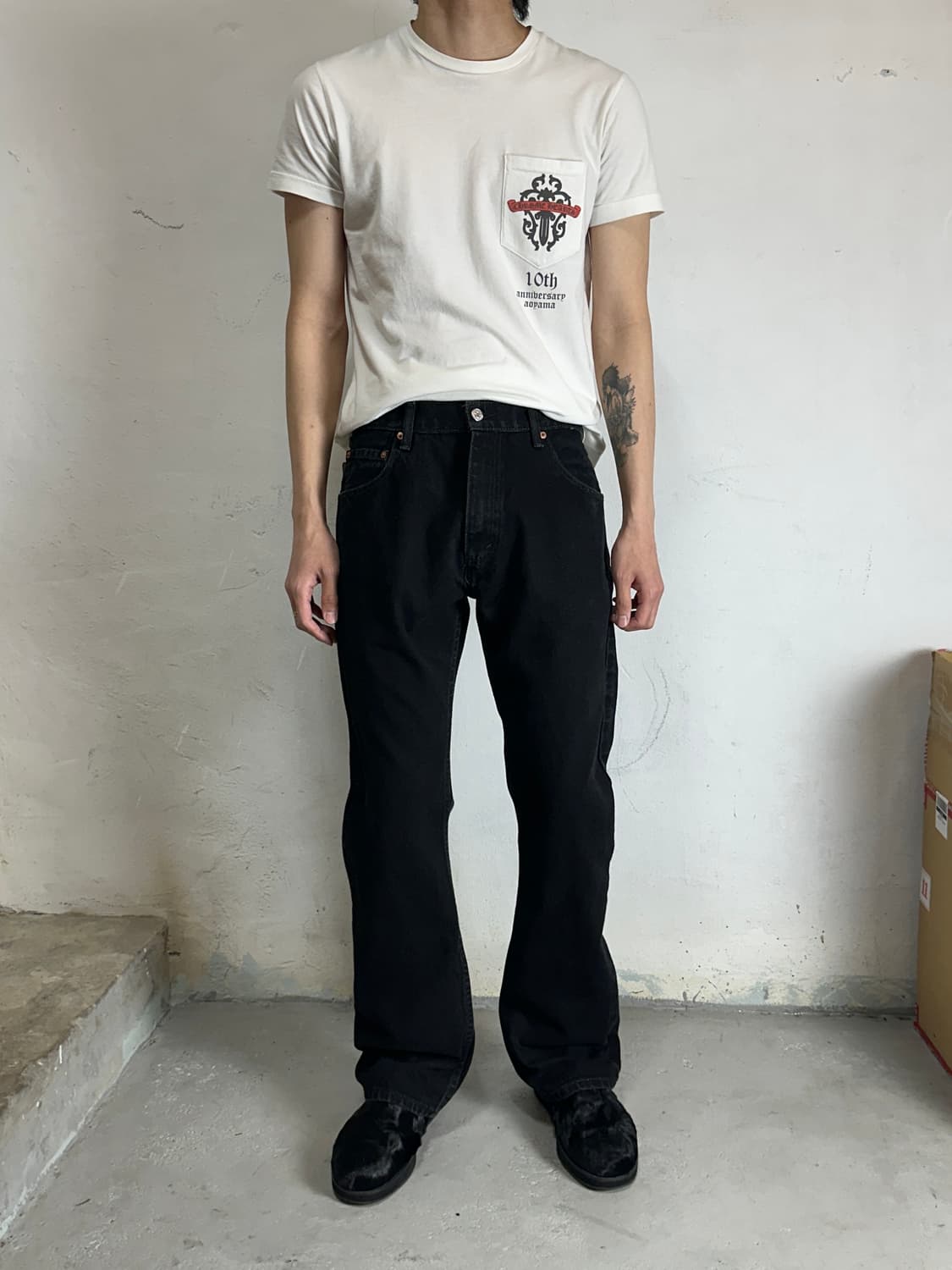 00's 빈티지 리바이스 517 블랙 부츠컷 리바이스 플레어진 상품이미지2