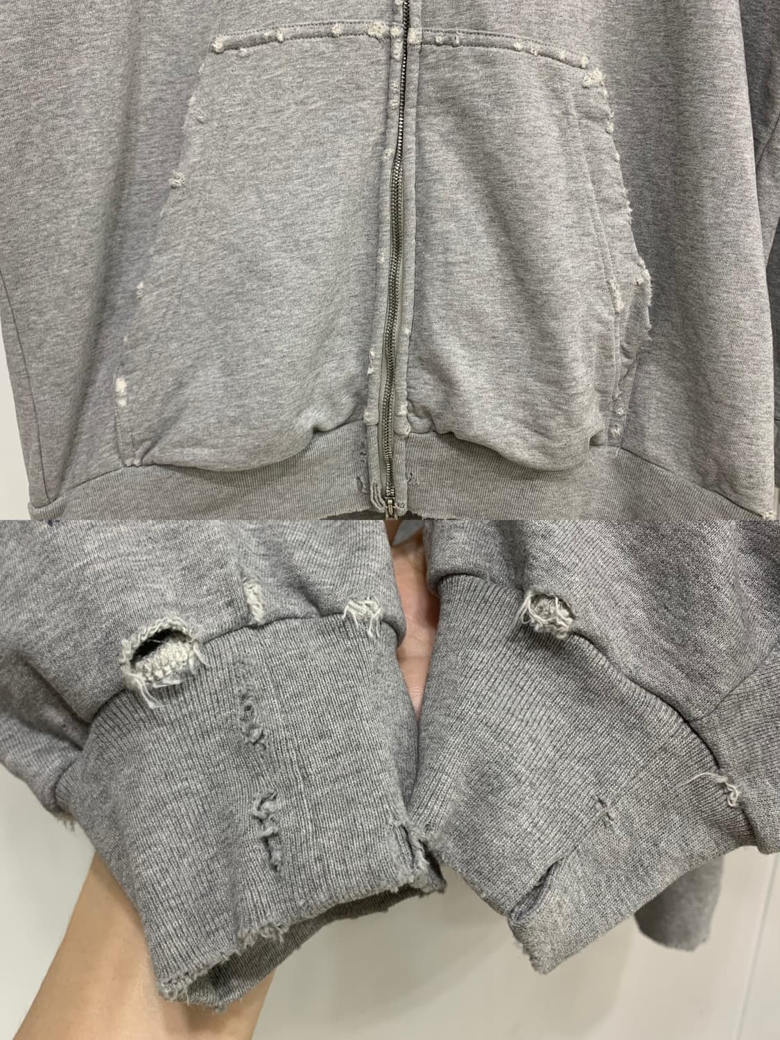 [S]발렌시아가 프린트 디스 후드집업 그레이 상품이미지5