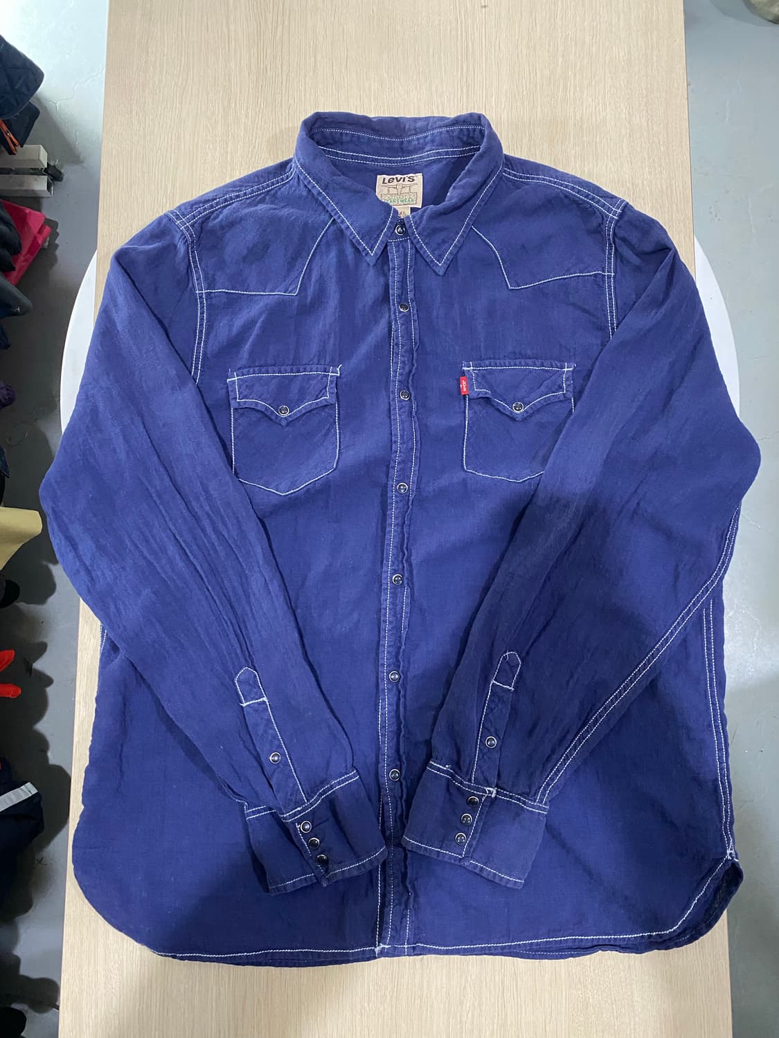 리바이스 린넨 웨스턴 셔츠 xxl 상품이미지1