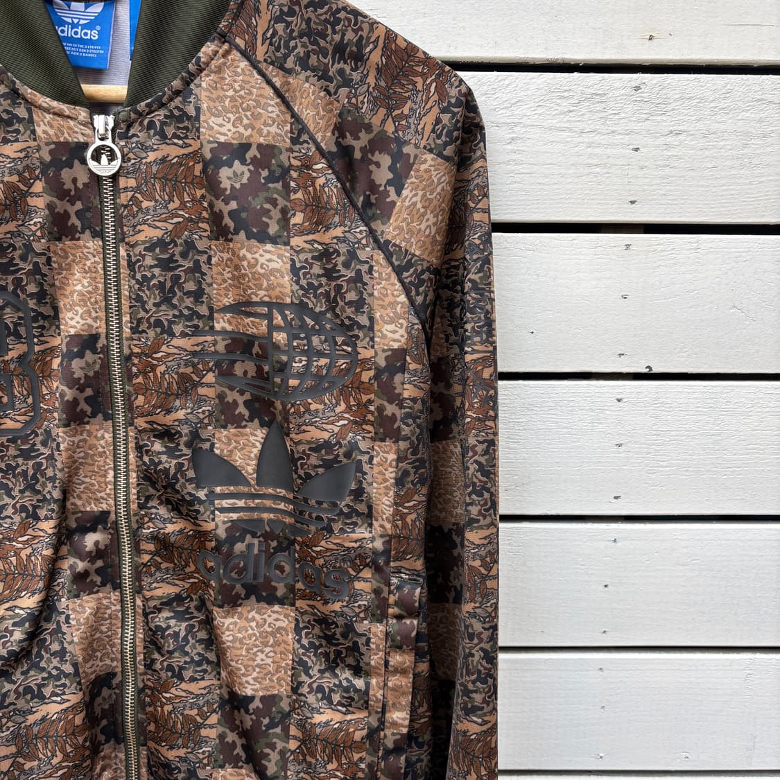 Adidas 아디다스 카모 체커 트랙탑 져지 자켓 상품이미지5