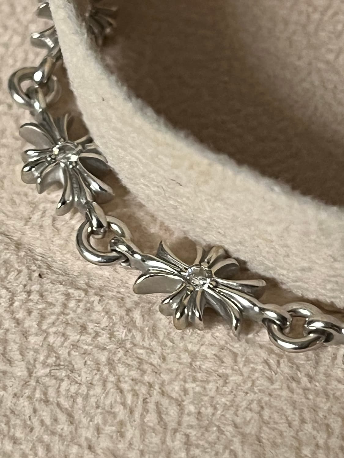 18k 화이트골드 타이니팔찌 제작 상품이미지2