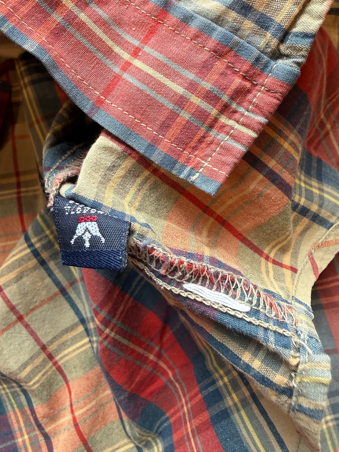 90s 스투시 체크셔츠 L(XL) 상품이미지7