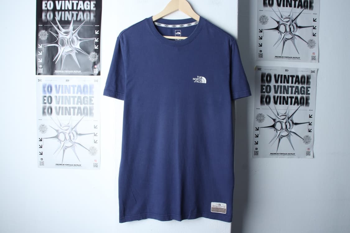 (L-XL) 노스페이스 반팔 티셔츠 빅로고 네이비 에이징-H31418 상품이미지2