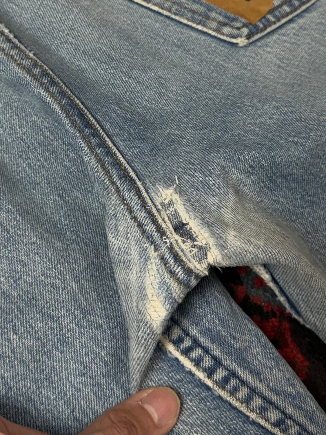 80's USA 빈티지 리바이스 517 오렌지탭 체인스티치 상품이미지8