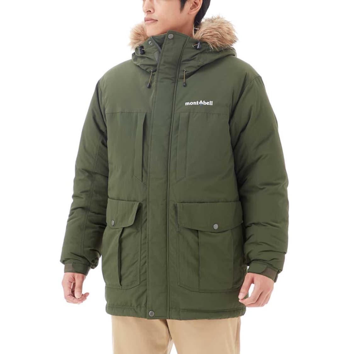 몽벨 MONTBELL 로건 헤비다운 패딩 다크그린 M 상품이미지1