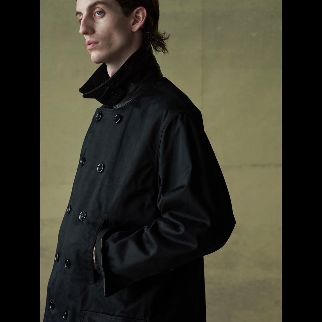 나이스네스 아론 블랙 피코트 L사이즈 Niceness 상품이미지2