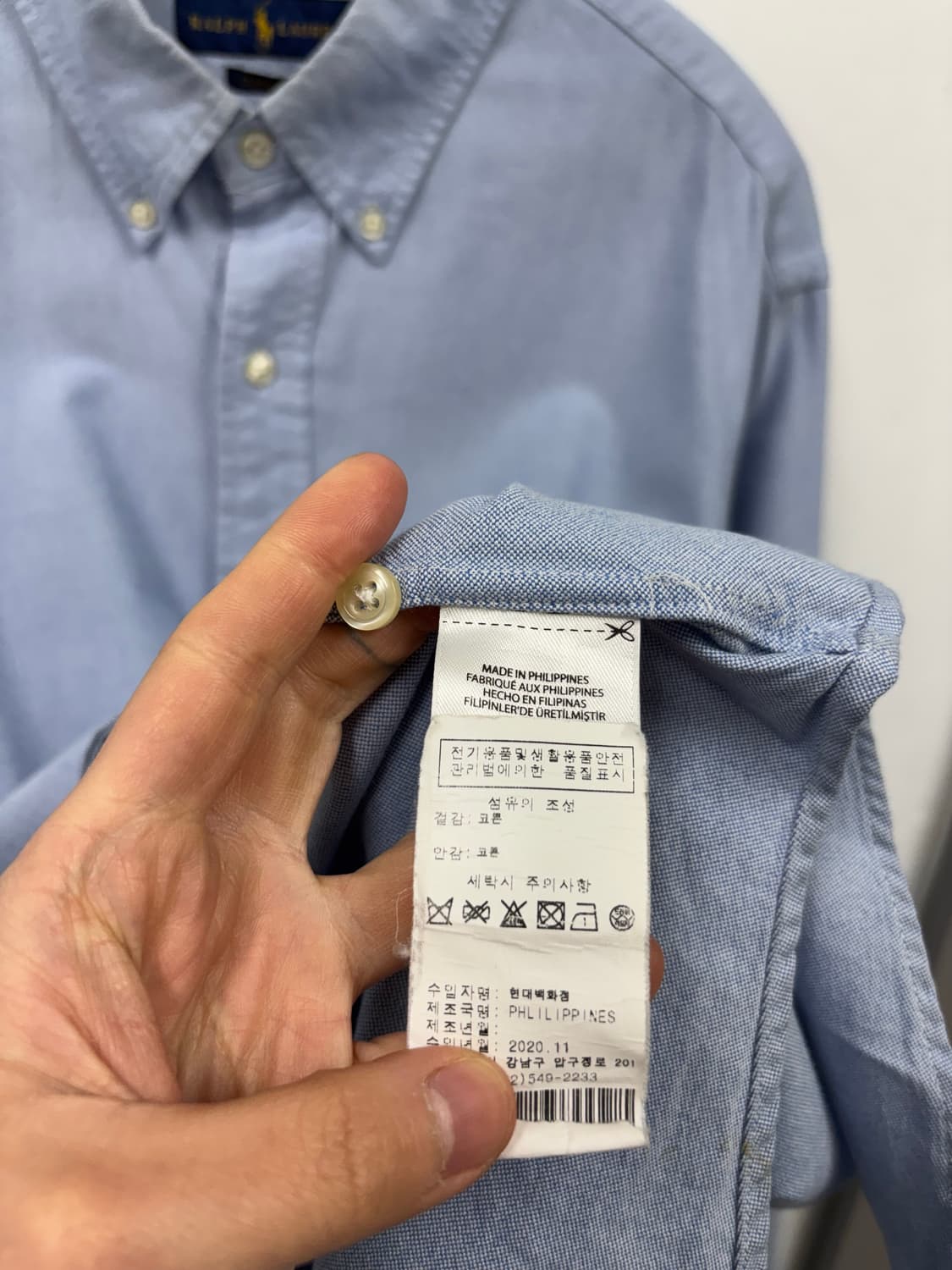 폴로랄프로렌 옥스포드 클래식핏 긴팔셔츠 상품이미지5