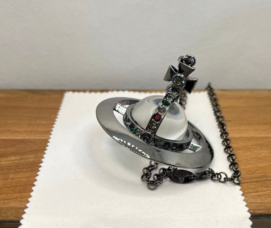 비비안웨스트우드 아카이브 멀티컬러 빅orb 팬던트 목걸이 상품이미지4