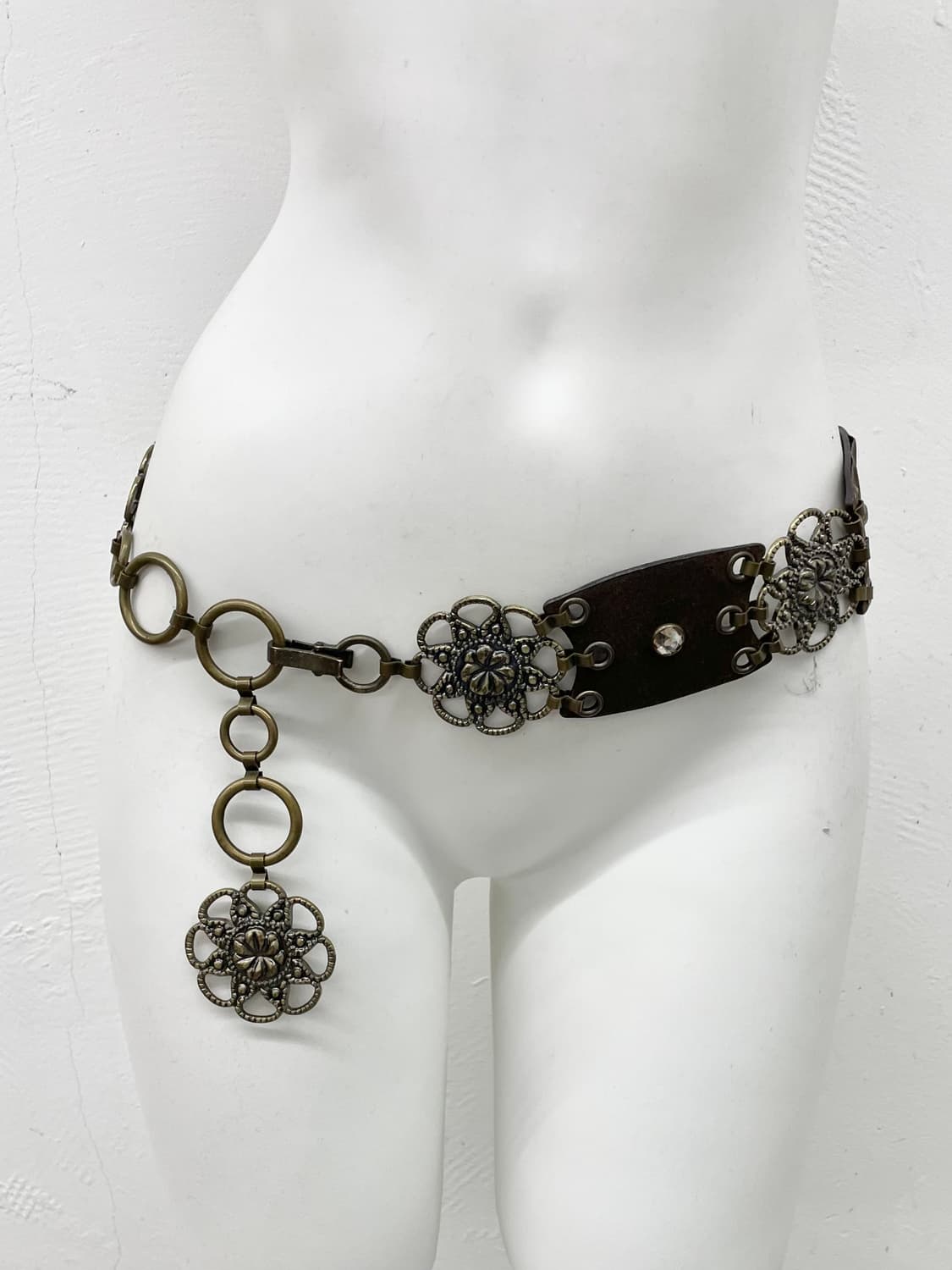 오리엔탈 엔틱 플라워 체인 벨트 상품이미지1