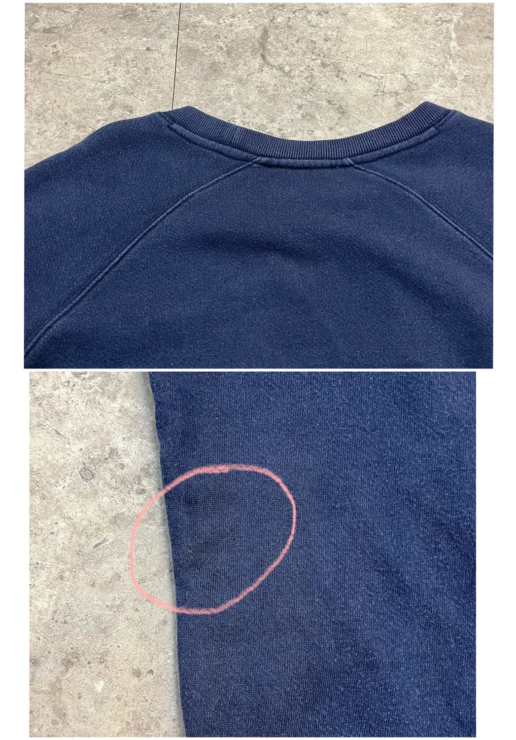 메종키츠네 맨투맨 네이비 M #csz3441 상품이미지8