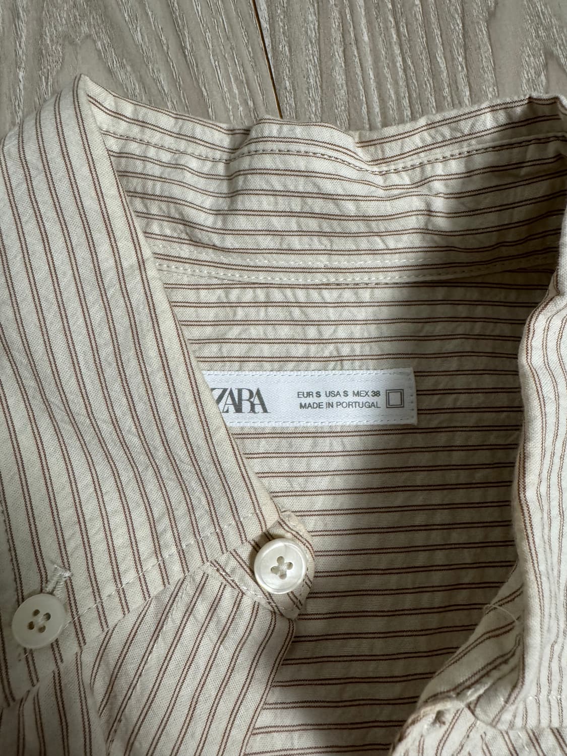 ZARA 스트라이프 셔츠 S 상품이미지2