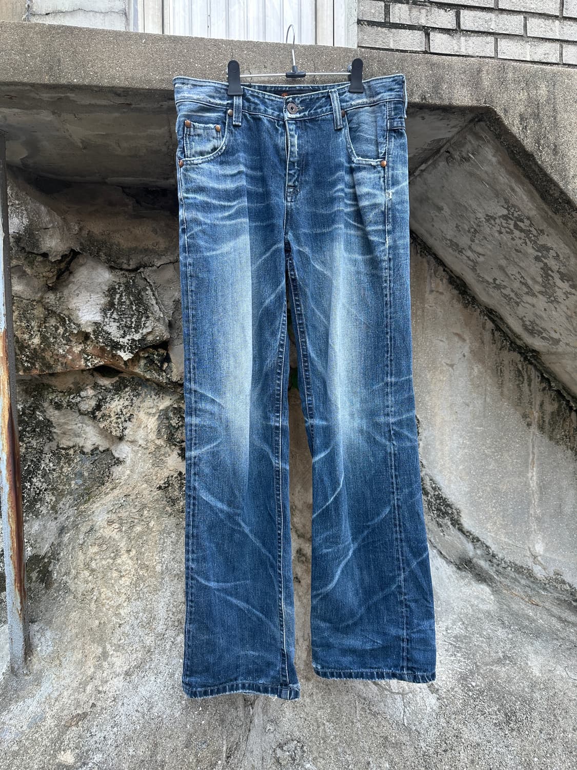 00s iloi vintage destroyed washing denim 상품이미지7