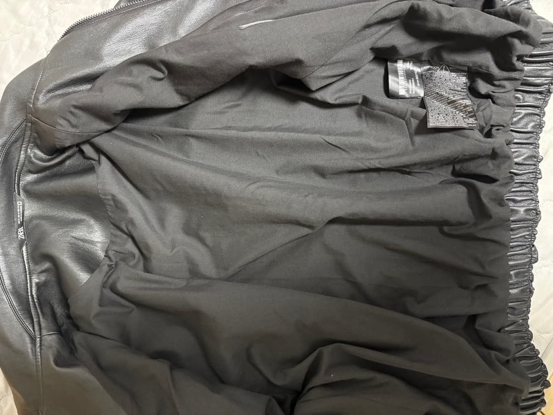 Zara lether jaket M 상품이미지4
