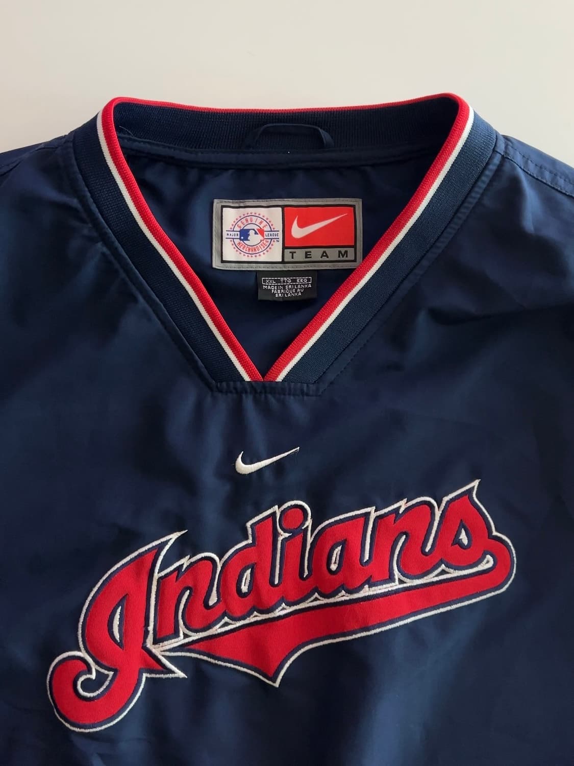 나이키 MLB 클리블랜드 인디언스 웜업 풀오버 XXL 상품이미지3