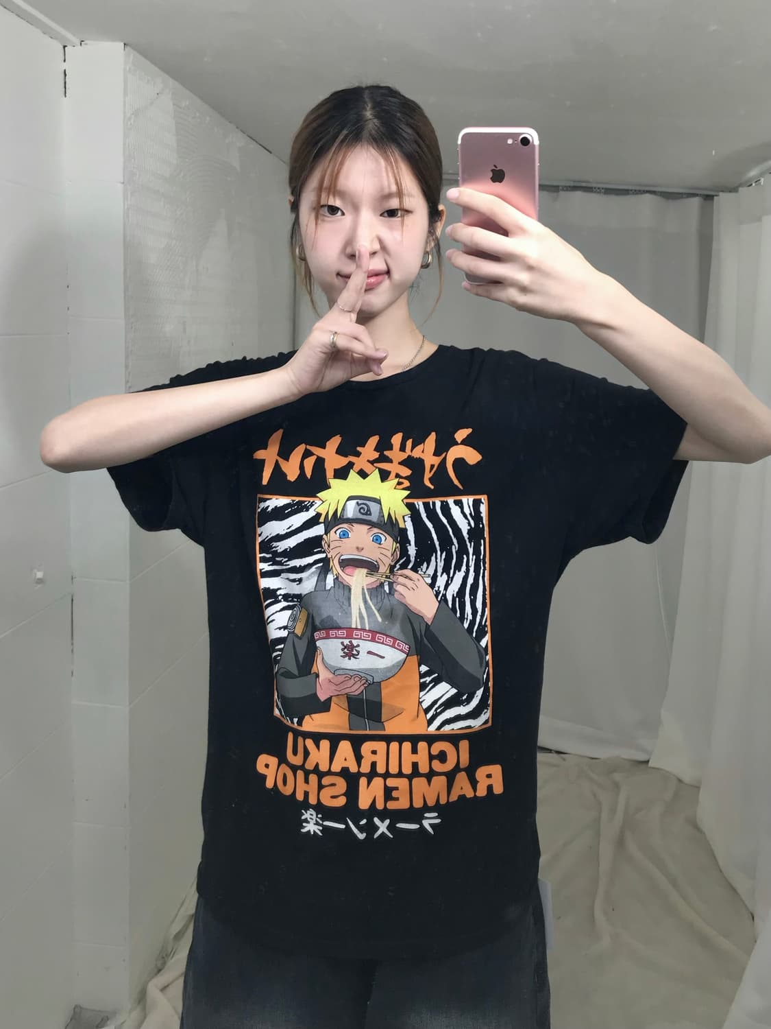 나루토 이치라쿠 라멘 프린팅 티셔츠 상품이미지1