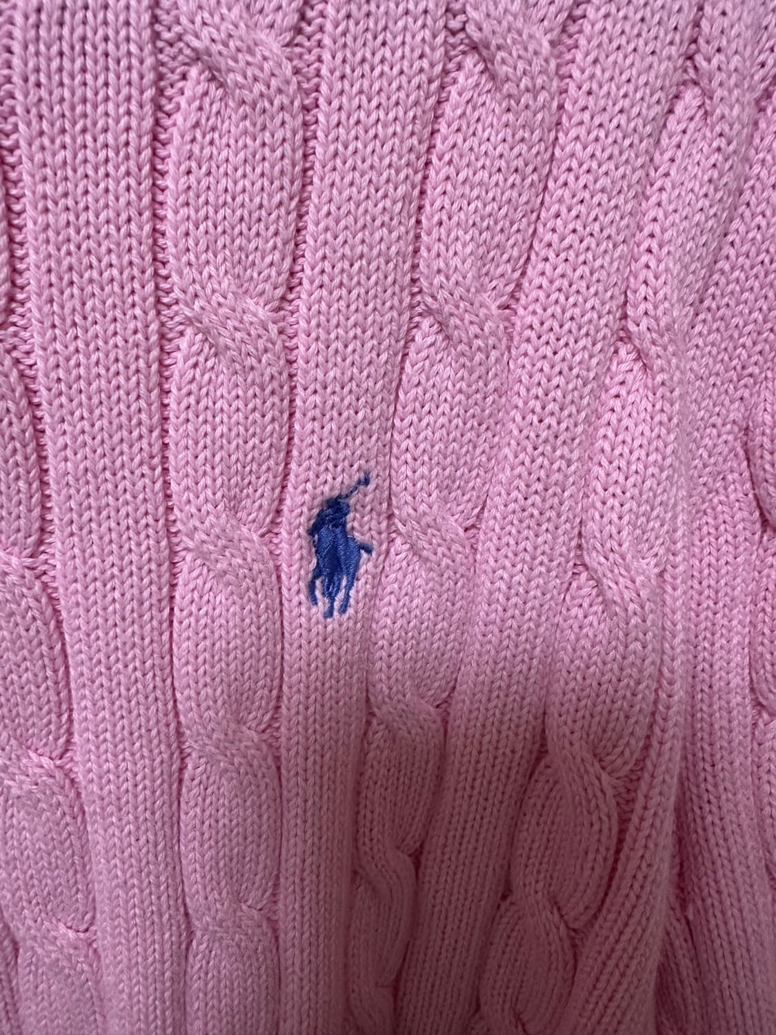 폴로 핑크 니트 정품 큐알택 상품이미지2