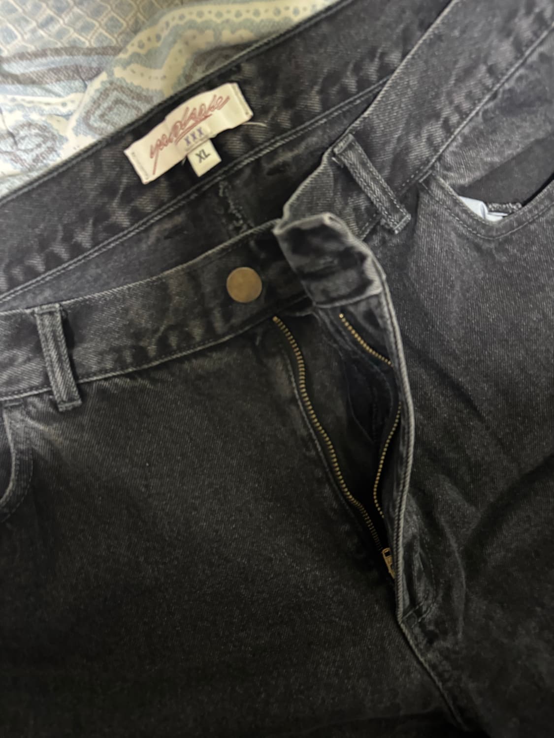 야드세일 흑청 데님 XL 상품이미지2