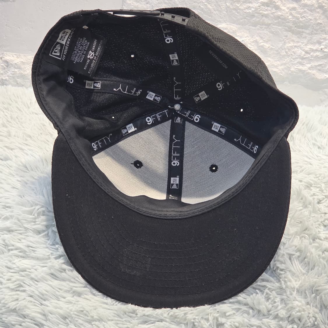 L8-1:뉴에라 9FIFTY 스냅백 블랙 (약 58-60cm) 상품이미지6