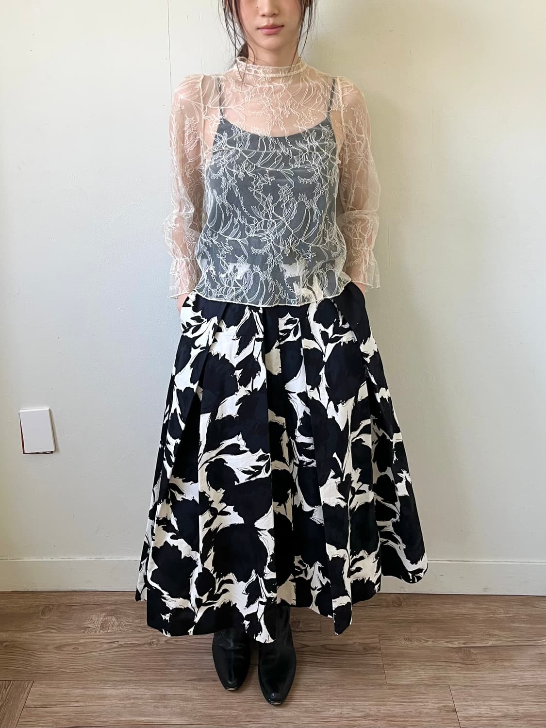 VERMEIL 플라워 스커트 상품이미지8