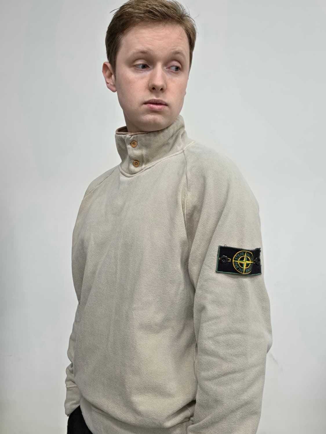 93SS 스톤아일랜드 베이지 플리스 풀오버 상품이미지2