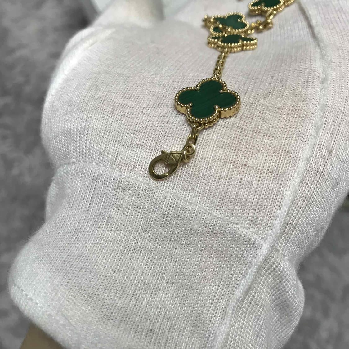 {클로젯}[풀구성] 반클리프 알함브라 브레이슬릿 5모티브 팔찌 그린 상품이미지4