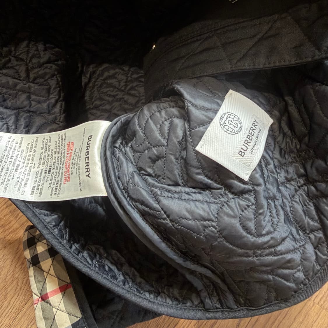 버버리 키즈 모노그램 퀼팅 패널 자켓 상품이미지3