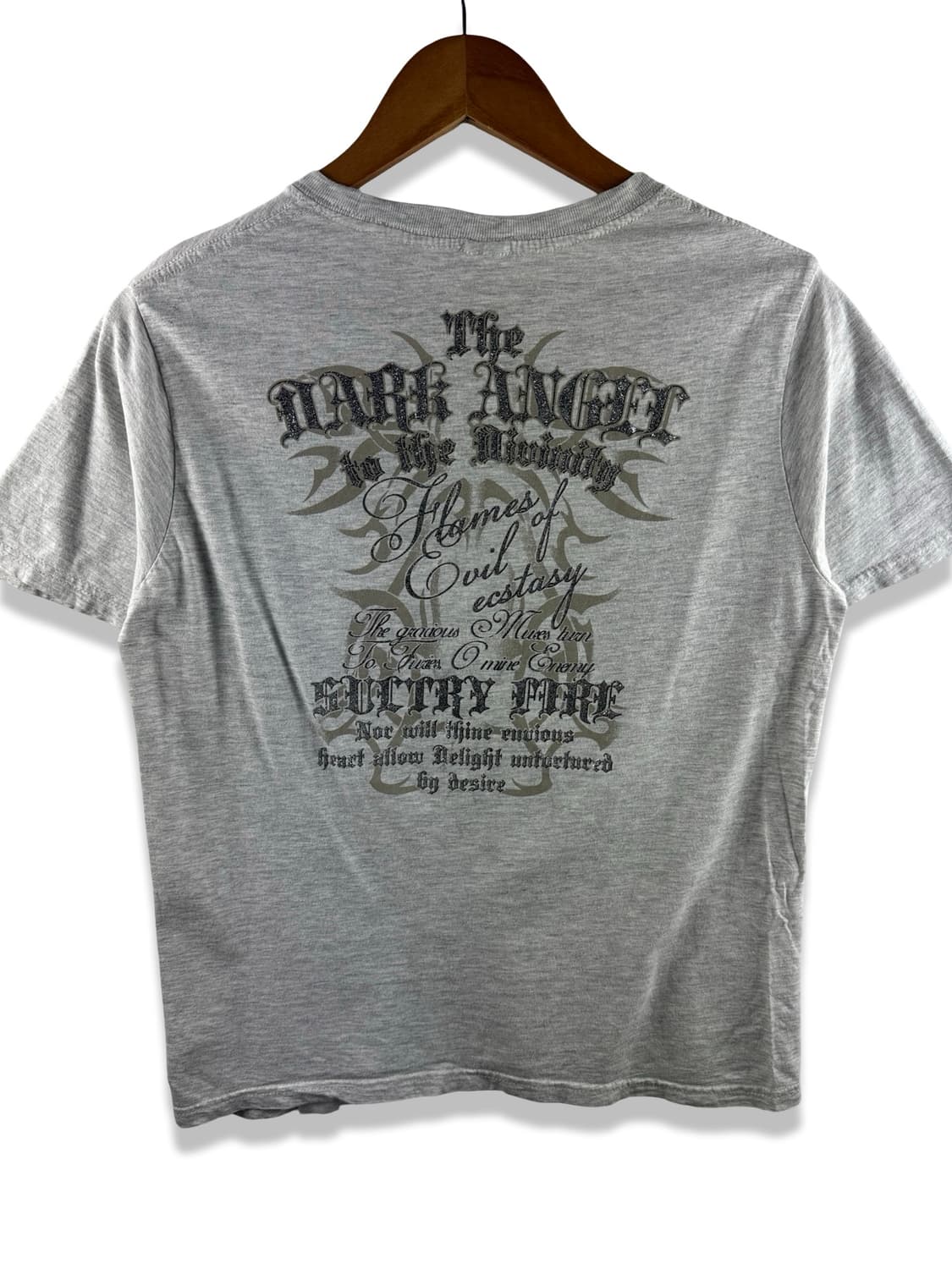 JPN Y2K 글리터 레터링 반팔티3045 상품이미지1